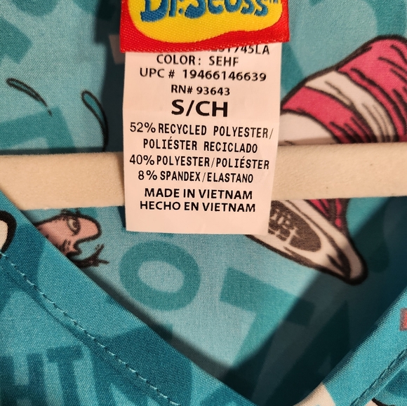 Dr Suess Scrub Top - Picture 4 of 4